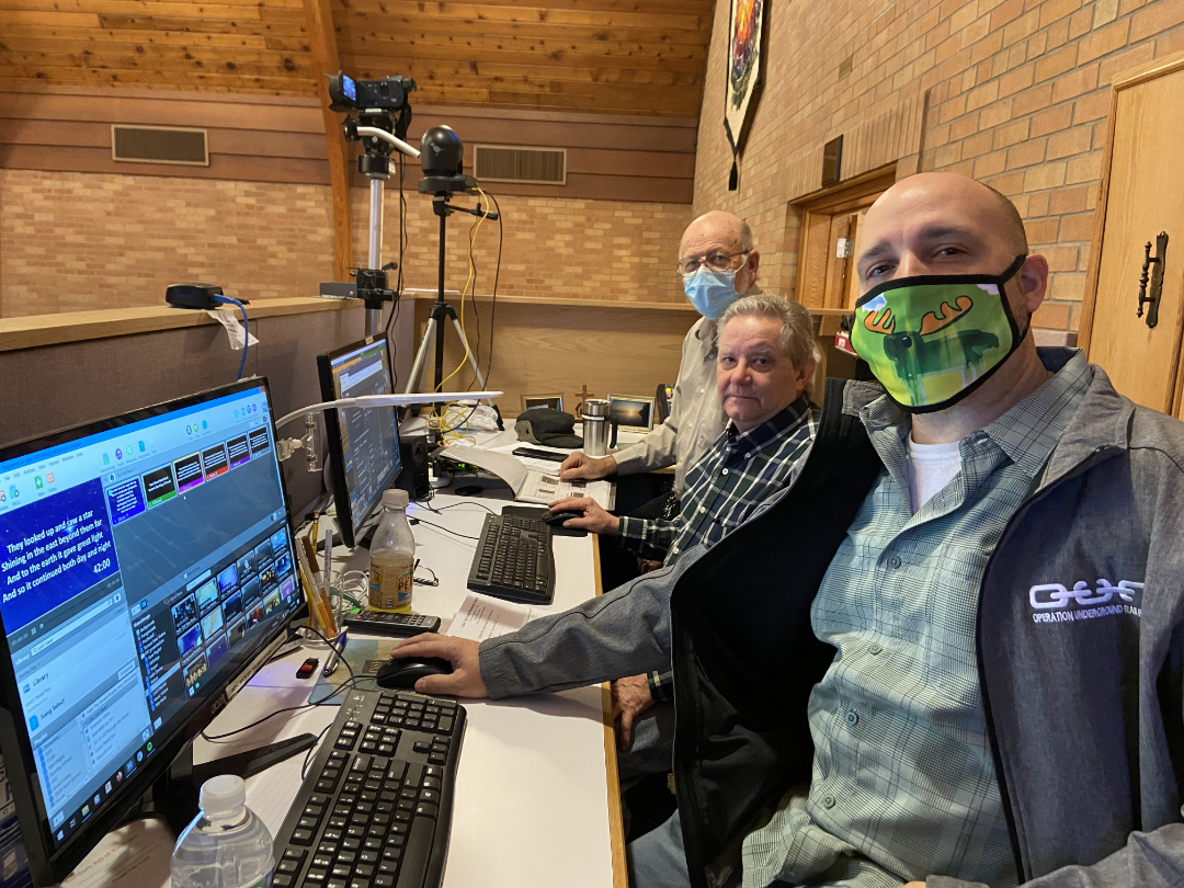 Our Worship Graphics and Video production team